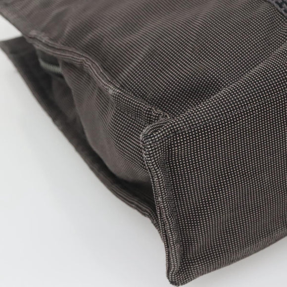 HERMES Her Line MM Hand Bag Canvas Gray Auth bs26875