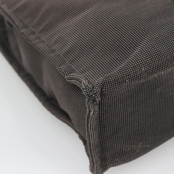 HERMES Her Line MM Hand Bag Canvas Gray Auth bs26875