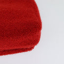 BURBERRY Chain Shoulder Bag pile Red Silver Auth bs26879-16