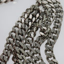 BURBERRY Chain Shoulder Bag pile Red Silver Auth bs26879-8