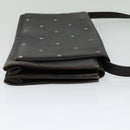 Gianni Versace Shoulder Bag Leather Brown Silver Auth bs26882-5