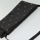 Gianni Versace Shoulder Bag Leather Brown Silver Auth bs26882-6