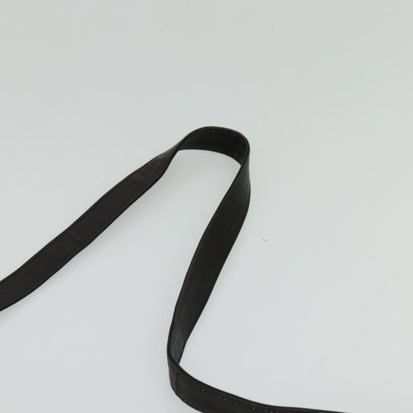 Gianni Versace Shoulder Bag Leather Brown Silver Auth bs26882