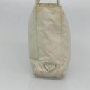 PRADA Hand Bag Nylon White Auth bs26886-3