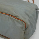 PRADA Shoulder Bag Nylon Light Blue Silver Auth bs26887-8