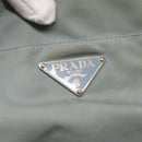 PRADA Shoulder Bag Nylon Light Blue Silver Auth bs26887-18