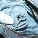 PRADA Shoulder Bag Nylon Light Blue Silver Auth bs26887-11