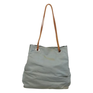 PRADA Shoulder Bag Nylon Light Blue Silver Auth bs26887 - 0