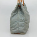 PRADA Shoulder Bag Nylon Light Blue Silver Auth bs26887-4