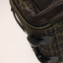 FENDI Zucca Canvas Carry Case Suitcase Black Brown Auth bs26889-19