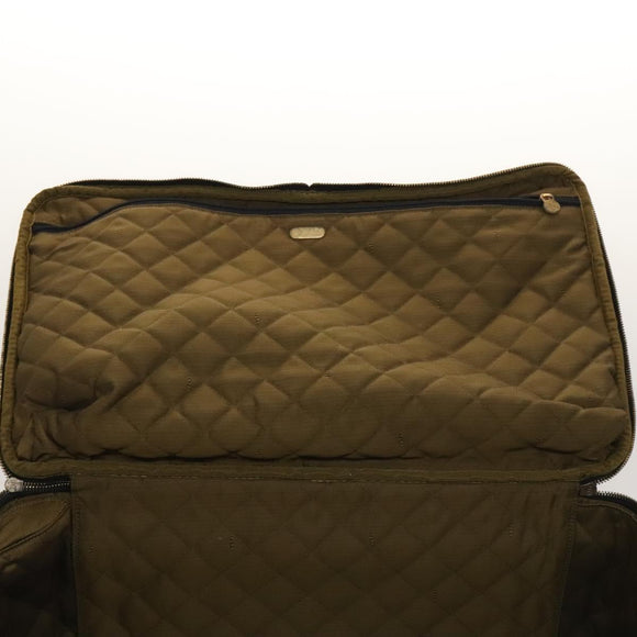 FENDI Zucca Canvas Carry Case Suitcase Black Brown Auth bs26889