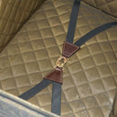 FENDI Zucca Canvas Carry Case Suitcase Black Brown Auth bs26889-11