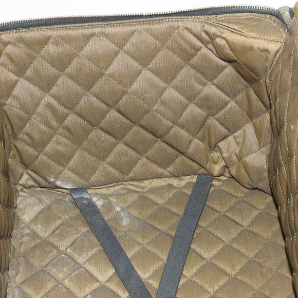 FENDI Zucca Canvas Carry Case Suitcase Black Brown Auth bs26889