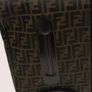 FENDI Zucca Canvas Carry Case Suitcase Black Brown Auth bs26889-14