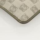 LOEWE Anagram Shoulder Bag PVC Gray Gold Auth bs26893-14