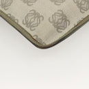 LOEWE Anagram Shoulder Bag PVC Gray Gold Auth bs26893-16