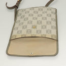 LOEWE Anagram Shoulder Bag PVC Gray Gold Auth bs26893-10
