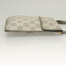 LOEWE Anagram Shoulder Bag PVC Gray Gold Auth bs26893-4