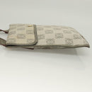 LOEWE Anagram Shoulder Bag PVC Gray Gold Auth bs26893-5