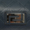 VERSACE Shoulder Bag Leather Blue Auth bs26901-17