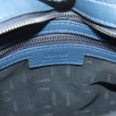 VERSACE Shoulder Bag Leather Blue Auth bs26901-18