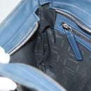 VERSACE Shoulder Bag Leather Blue Auth bs26901-20