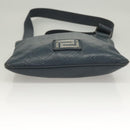 VERSACE Shoulder Bag Leather Blue Auth bs26901-5