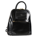 Gianni Versace Backpack Enamel Black Gold Auth bs26902-1