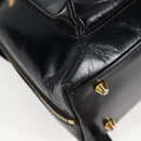 Gianni Versace Backpack Enamel Black Gold Auth bs26902-10