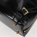 Gianni Versace Backpack Enamel Black Gold Auth bs26902-16