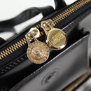 Gianni Versace Backpack Enamel Black Gold Auth bs26902-11