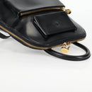 Gianni Versace Backpack Enamel Black Gold Auth bs26902-6