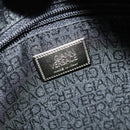 Gianni Versace Shoulder Bag Leather Black Silver Auth bs26903-10