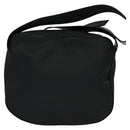 Gianni Versace Shoulder Bag Leather Black Silver Auth bs26903-2