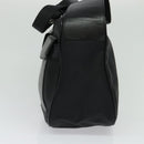 Gianni Versace Shoulder Bag Leather Black Silver Auth bs26903-4
