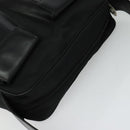 Gianni Versace Shoulder Bag Leather Black Silver Auth bs26903-6