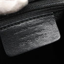 Salvatore Ferragamo Gancini Bag Canvas Leather Black Silver Auth bs26905-12