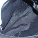 Salvatore Ferragamo Gancini Bag Canvas Leather Black Silver Auth bs26905-10