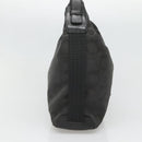 Salvatore Ferragamo Gancini Tasche Canvas Leder Schwarz Silber Auth bs26905-3