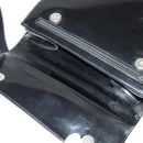 Salvatore Ferragamo Gancini Shoulder Bag Enamel Black Auth bs26907-14