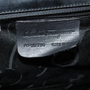 Salvatore Ferragamo Gancini Shoulder Bag Enamel Black Auth bs26907-15