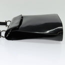 Salvatore Ferragamo Gancini Shoulder Bag Enamel Black Auth bs26907-4