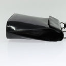 Salvatore Ferragamo Gancini Shoulder Bag Enamel Black Auth bs26907-5