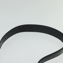 Salvatore Ferragamo Gancini Shoulder Bag Enamel Black Auth bs26907-8