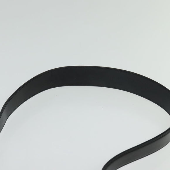 Salvatore Ferragamo Gancini Shoulder Bag Enamel Black Auth bs26907