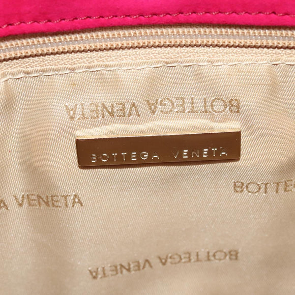 BOTTEGA VENETA Shoulder Bag Suede Pink Gold Auth bs26909