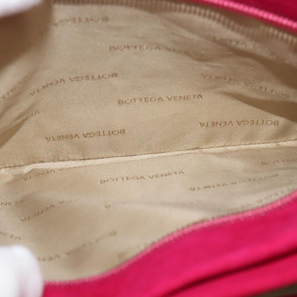 BOTTEGA VENETA Shoulder Bag Suede Pink Gold Auth bs26909