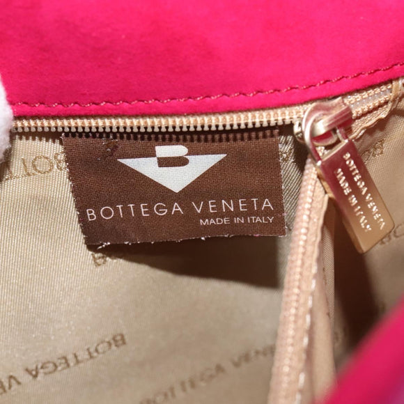 BOTTEGA VENETA Shoulder Bag Suede Pink Gold Auth bs26909