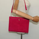 BOTTEGA VENETA Shoulder Bag Suede Pink Gold Auth bs26909-26