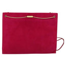 BOTTEGA VENETA Shoulder Bag Suede Pink Gold Auth bs26909-2